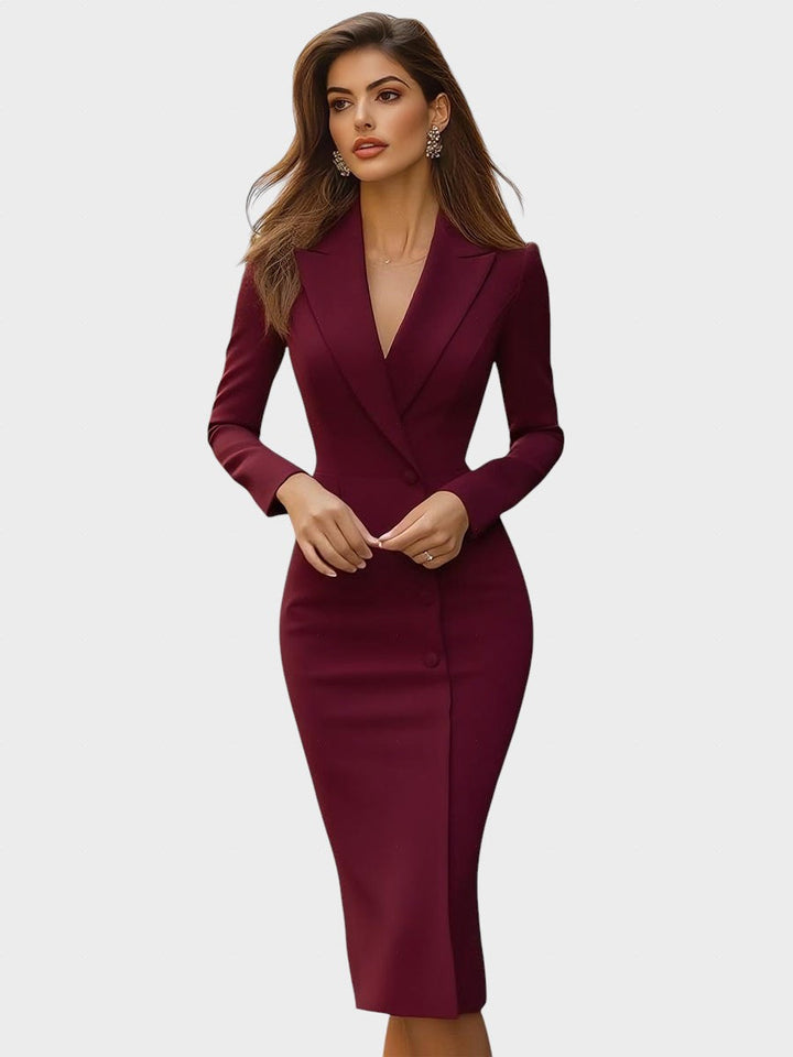 Yasmina™ - Kitsa ja elegantne midi kleit