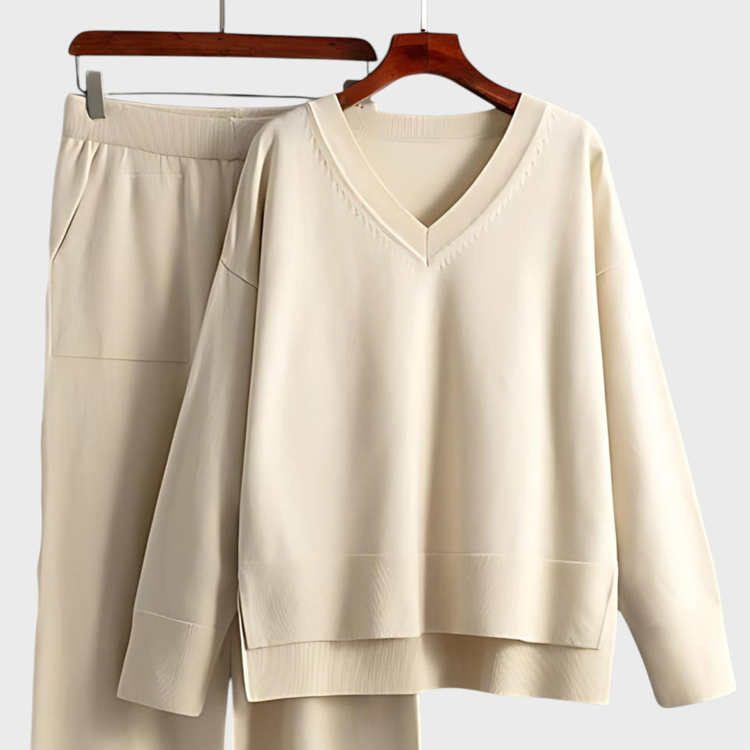 Zdravka™ - Kaheosaline komplekt V-kujulise kaelusega