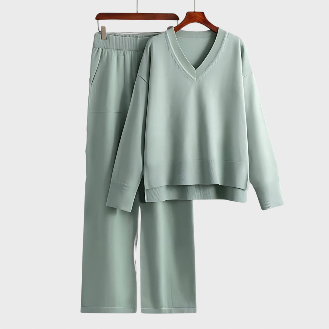 Zdravka™ - Kaheosaline komplekt V-kujulise kaelusega