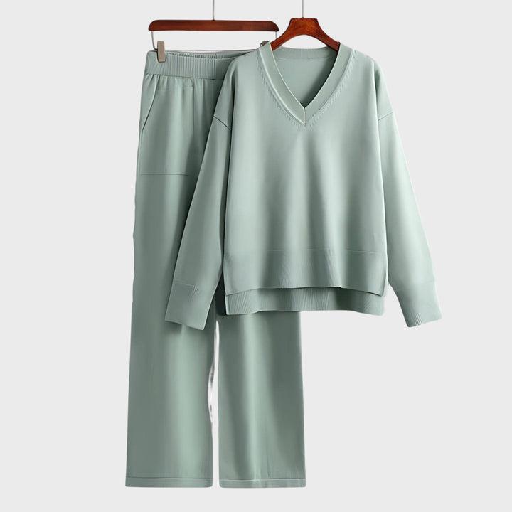 Zdravka™ - Kaheosaline komplekt V-kujulise kaelusega