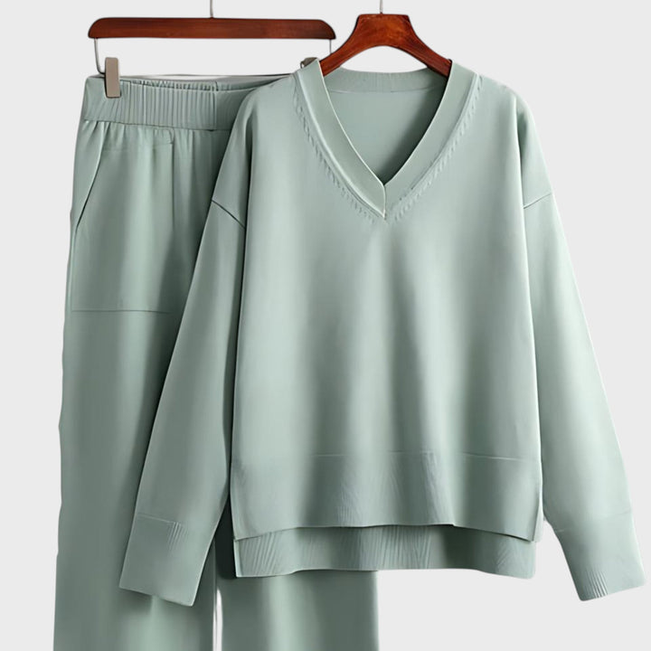 Zdravka™ - Kaheosaline komplekt V-kujulise kaelusega