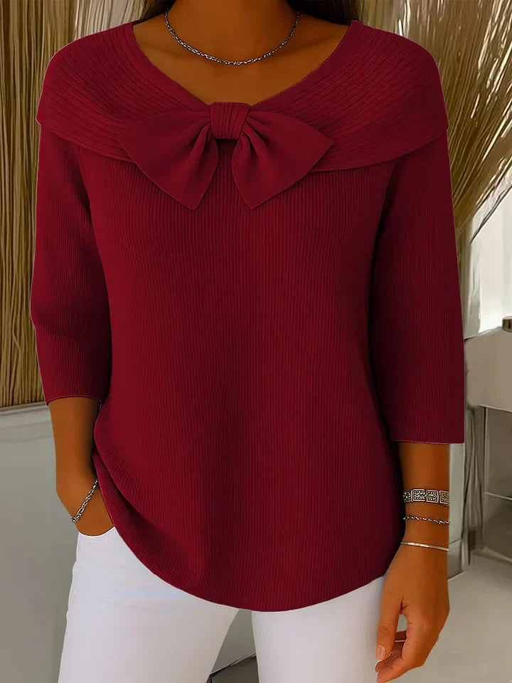 Ilona | Women’s Sweater with Bow