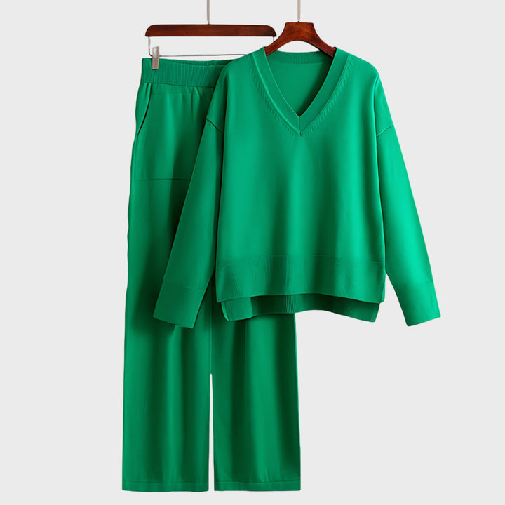 Zdravka™ - Kaheosaline komplekt V-kujulise kaelusega