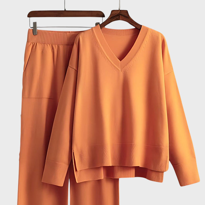 Zdravka™ - Kaheosaline komplekt V-kujulise kaelusega