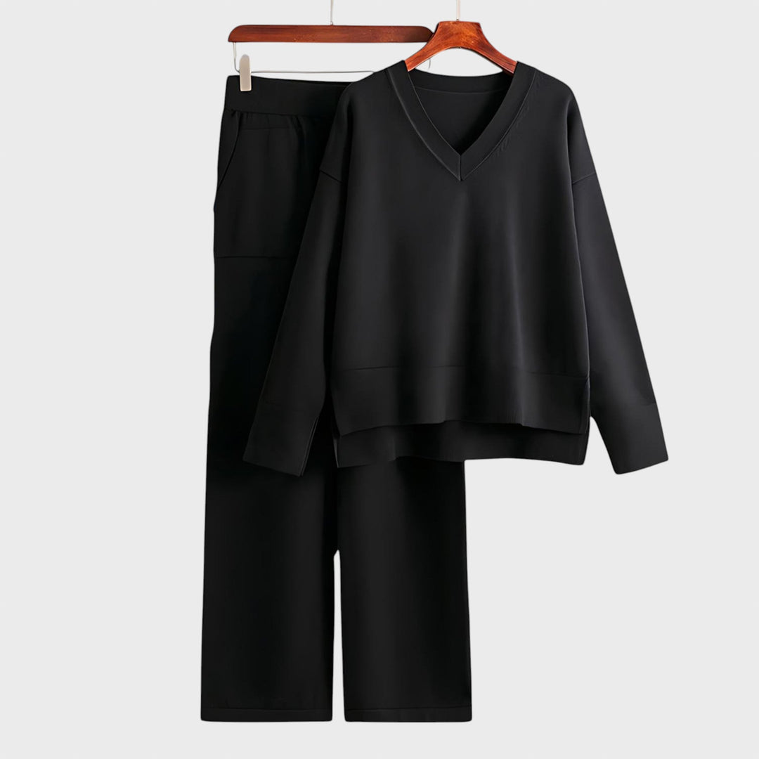 Zdravka™ - Kaheosaline komplekt V-kujulise kaelusega