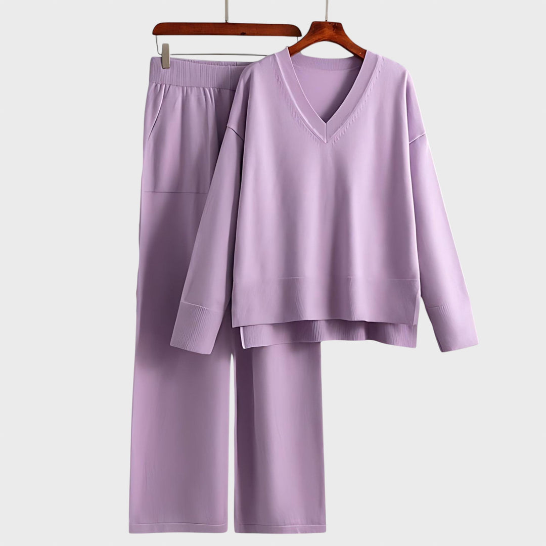 Zdravka™ - Kaheosaline komplekt V-kujulise kaelusega