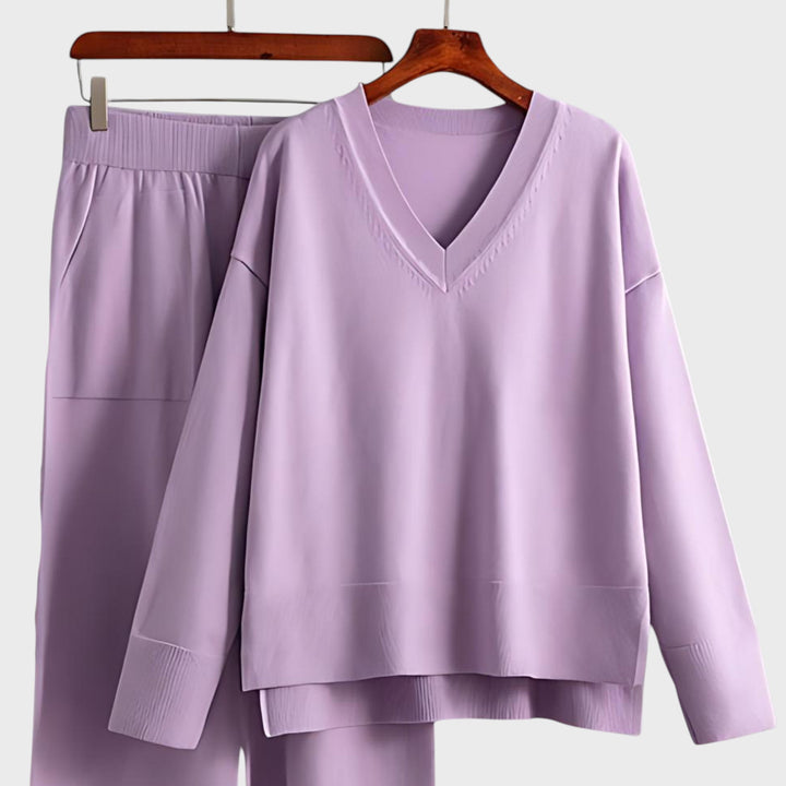 Zdravka™ - Kaheosaline komplekt V-kujulise kaelusega