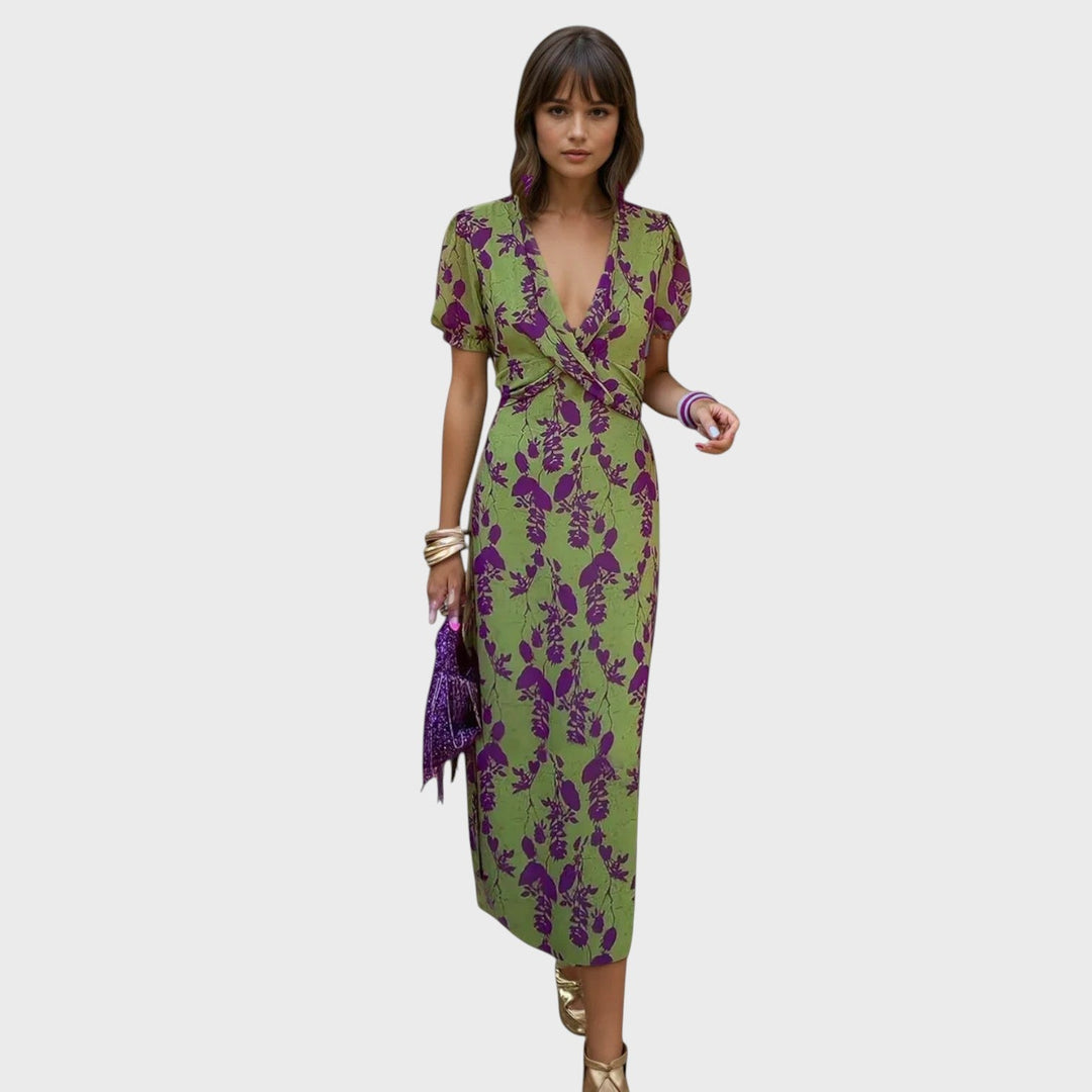 Gabriela™ - Elegantsed lilledega kleit