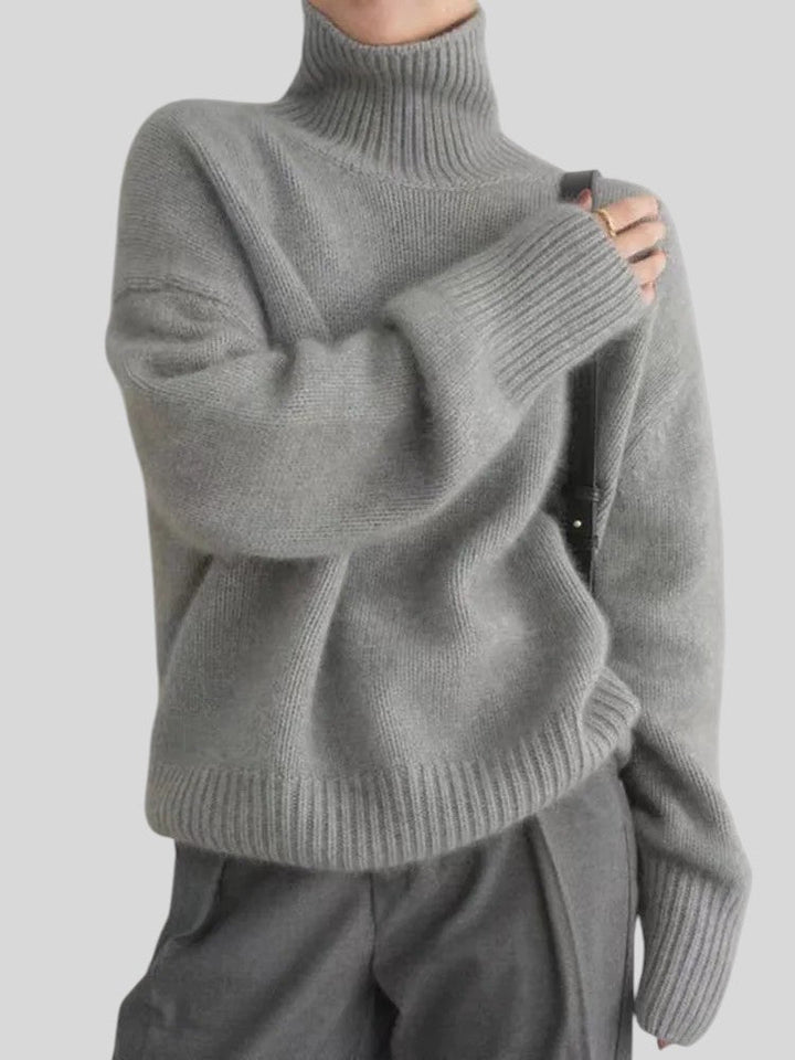 Milena™ - Kašmiirist kõrge kaelusega kampsun