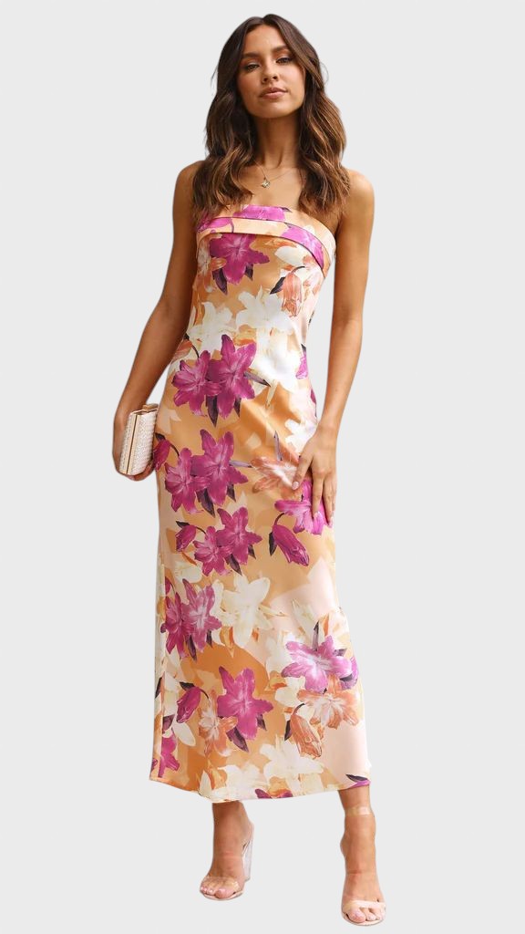 Ivomira™ - Pikk satiinist kleit