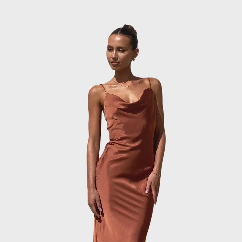 Marfa™ - Pikk satiinist kleit