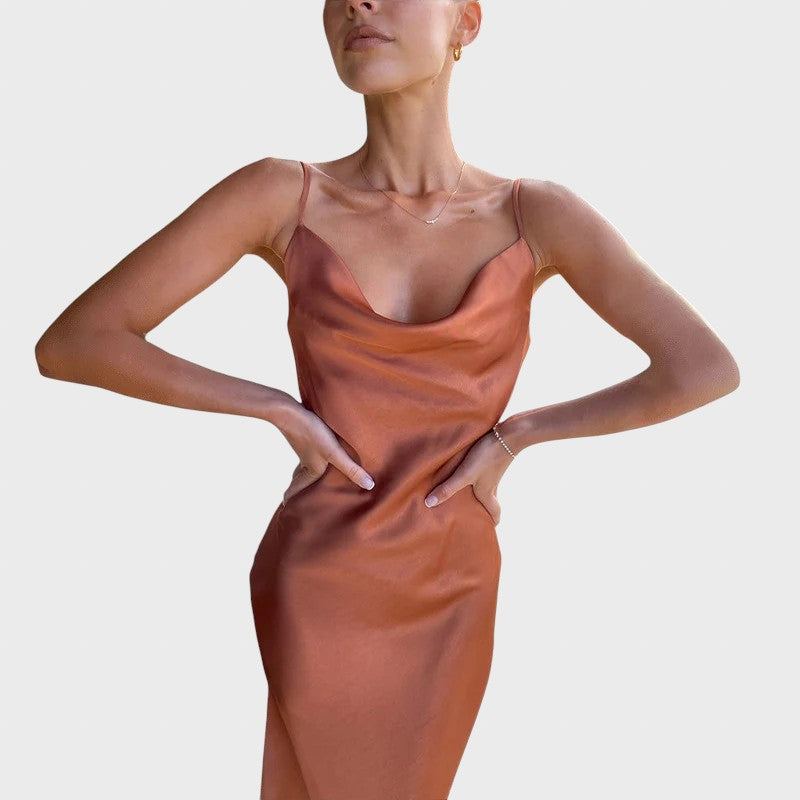 Marfa™ - Pikk satiinist kleit