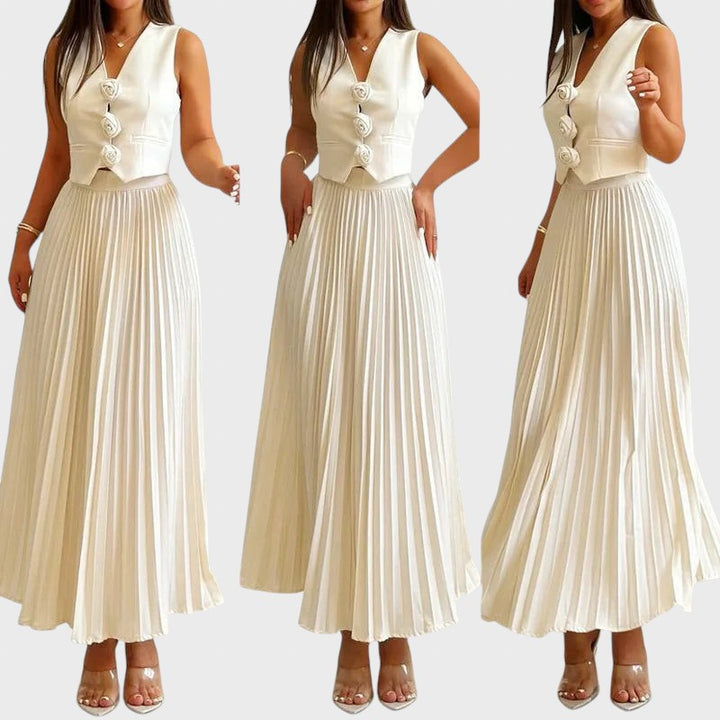 Boryana™ - Elegantne kaheosaline komplekt ilma varrukateta