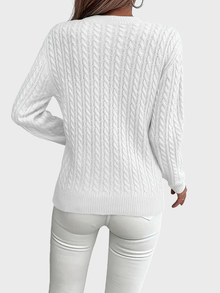 Danica™ - Naiste kootud sviiter nööridega