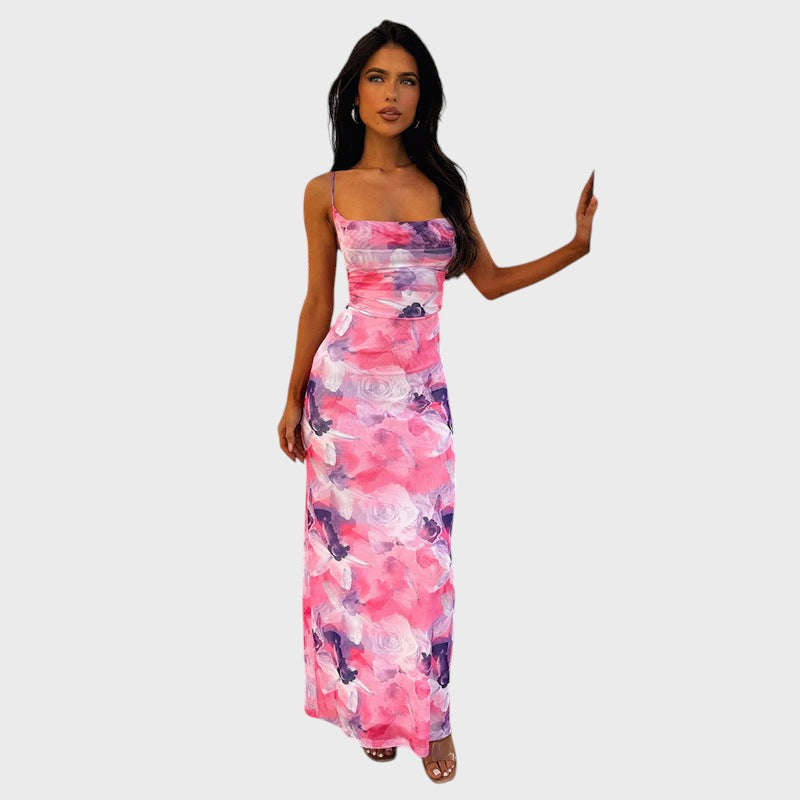 Krastina™ - Romantiline lillemustriga kleit