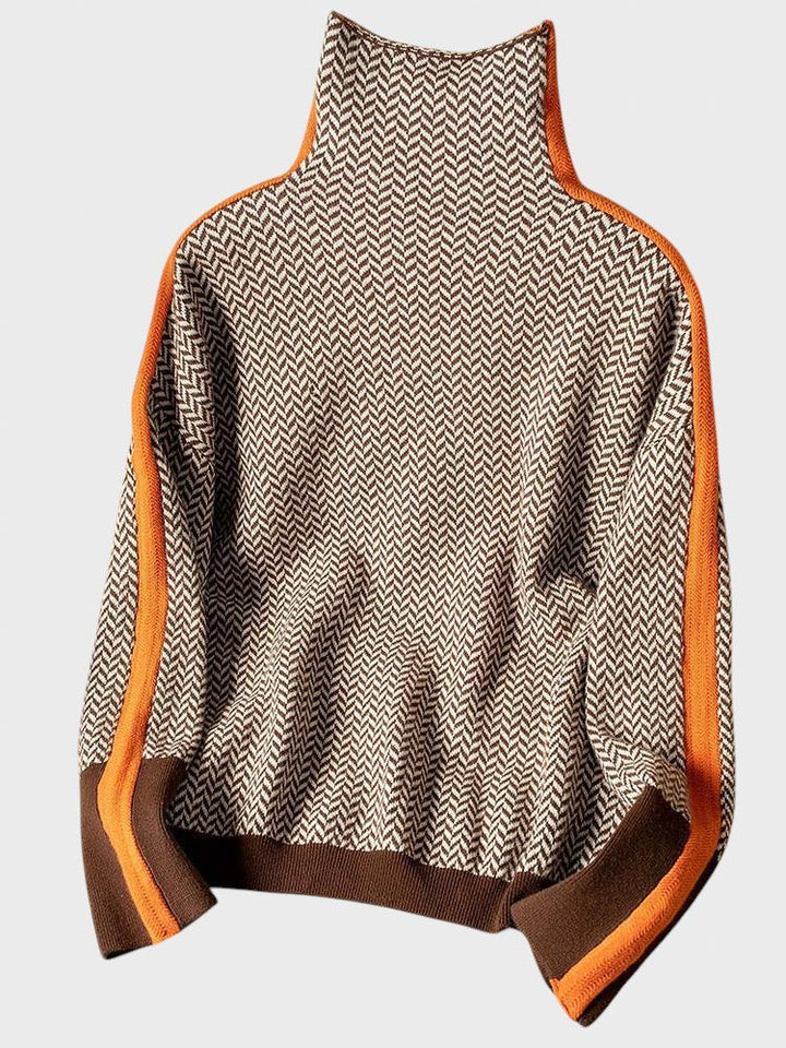 Tsvetana™ - Julge triibuline pullover