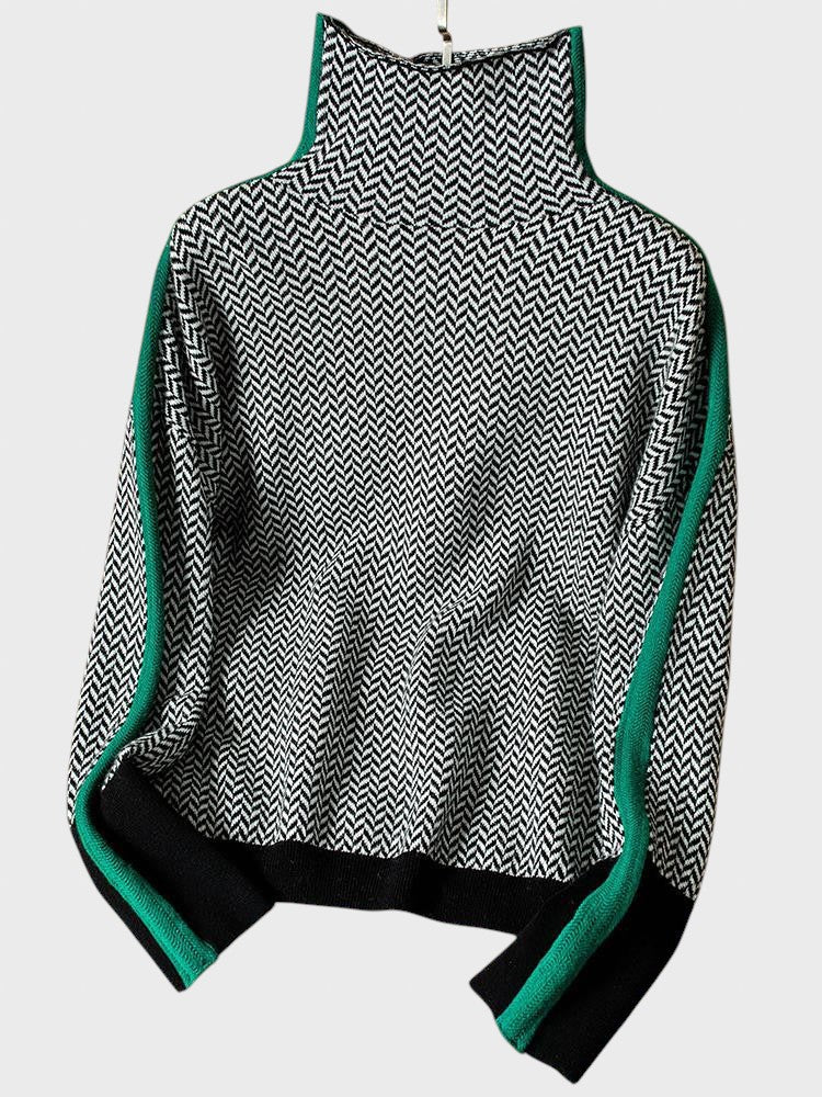 Tsvetana™ - Julge triibuline pullover