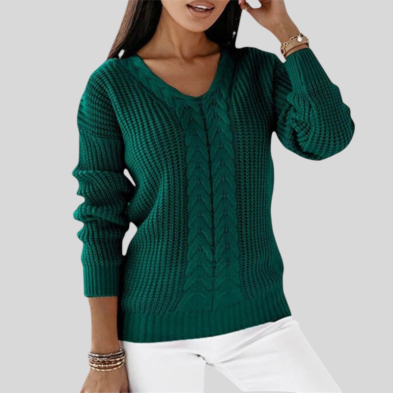 Slavka™ - Kootud pikkade varrukatega sviiter